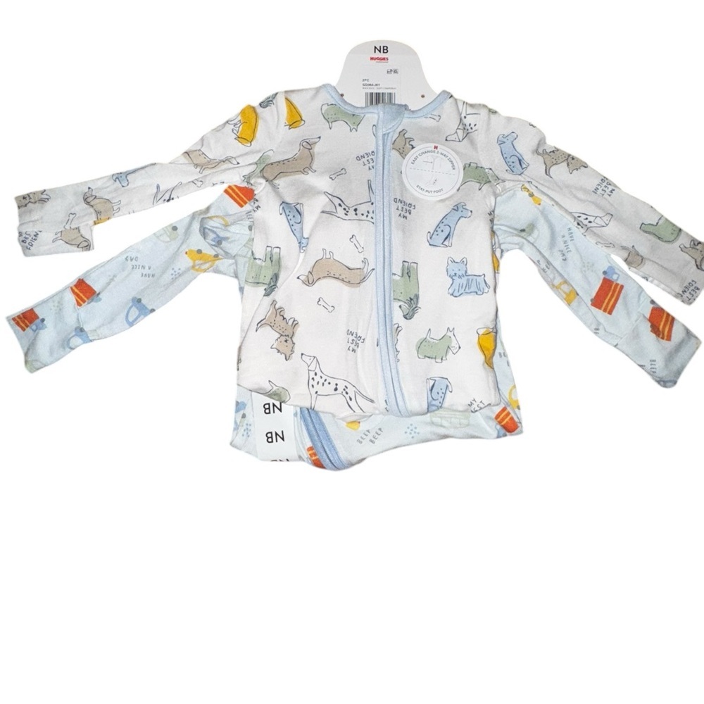 Cozy Critter and Vehicle Print Kids Footies - Picture 2 of 6